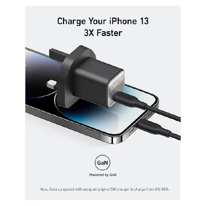 Anker 511 Charger (Nano 3, 30W) -Black - Tashqila Anker 511 Charger (Nano 3, 30W) -Black - Tashqila